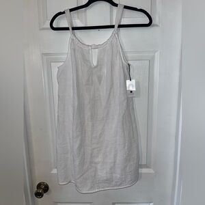 Shade & Shore Women’s Swim Cover Up, NEW, XSmall, White, thin, cool 100% cotton